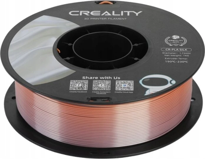 Creality CR-PLA Silk - 1,75mm - 1kg - Vaivorykštė