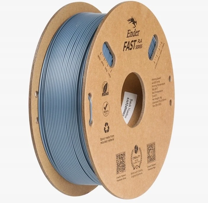 Creality Ender Fast PLA gija 1.75 mm 1kg – šviesiai pilka