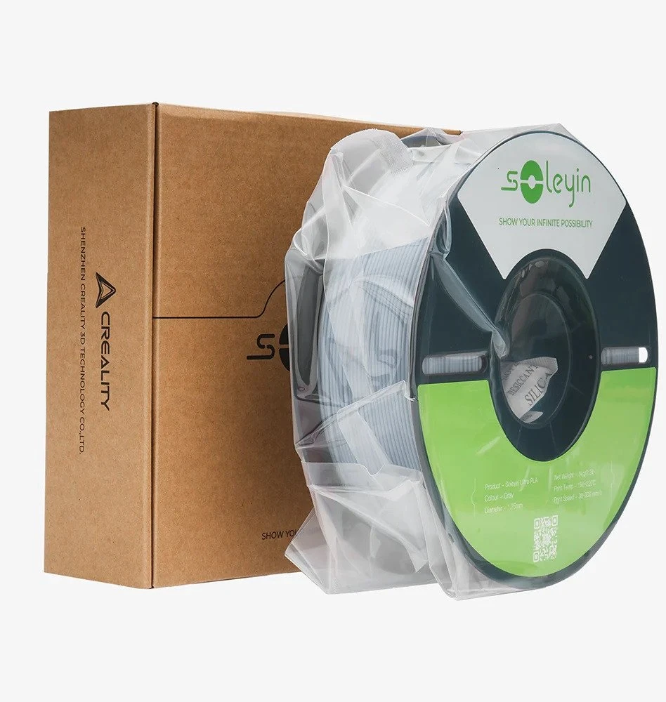 Gija Creality Soleyin Ultra PLA 1.75mm 1kg – matinė juoda
