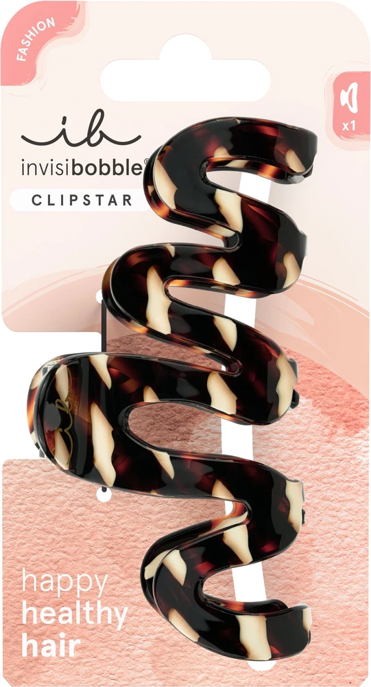 Invisibobble Clipstar madingas plaukų sagtis kakavos spalvos Kreminis L 1 vnt.