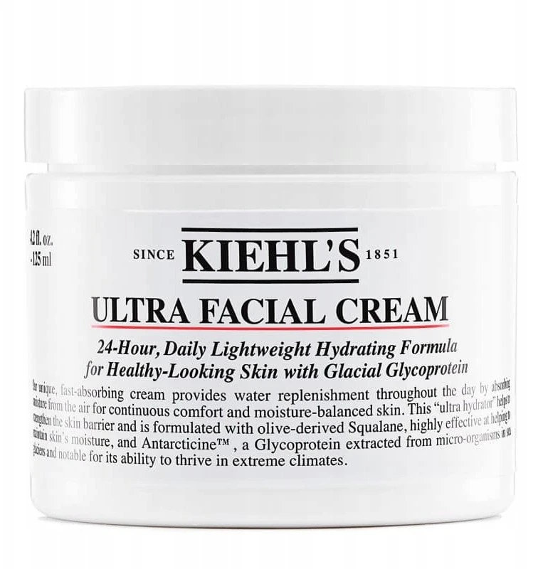Kiehl´s Kiehl's 24-Hour Ultra Facial Kreminis drėkinamasis veido kremas, 50 ml