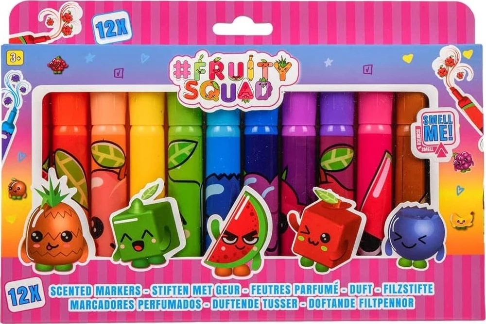 Create It Sukurk! FRUITYSQUAD kvapieji žymekliai 12 vnt. FS60353 03535