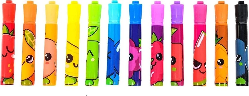 Create It Sukurk! FRUITYSQUAD kvapieji žymekliai 12 vnt. FS60353 03535