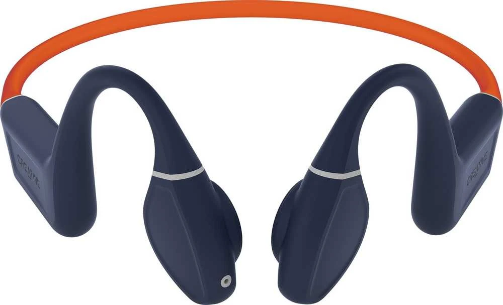 Creative ausinės belaidės Outlier Free Pro Plus oranžinės spalvos Bluetooth 5.3