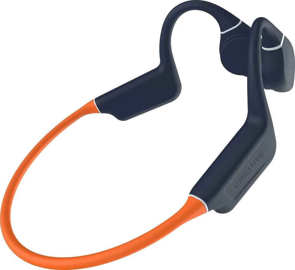 Creative ausinės belaidės Outlier Free Pro Plus oranžinės spalvos Bluetooth 5.3