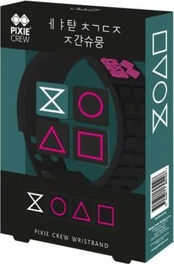 Creative, silikoninė apyrankė, PIXIE CREW, juoda, kalmarų žaidimas