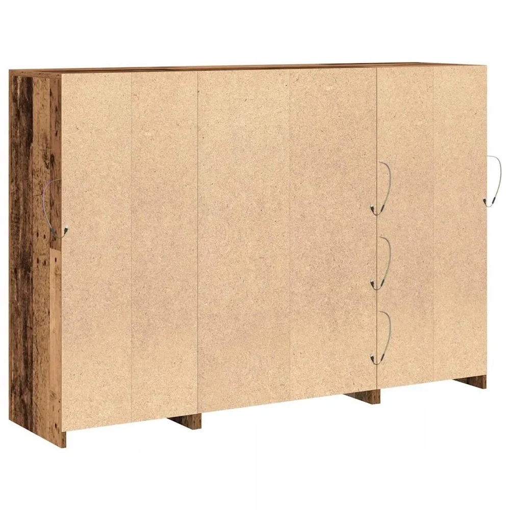 LED Bufetas Senas medis 142,5 x 37 x 100 cm Apdirbta mediena