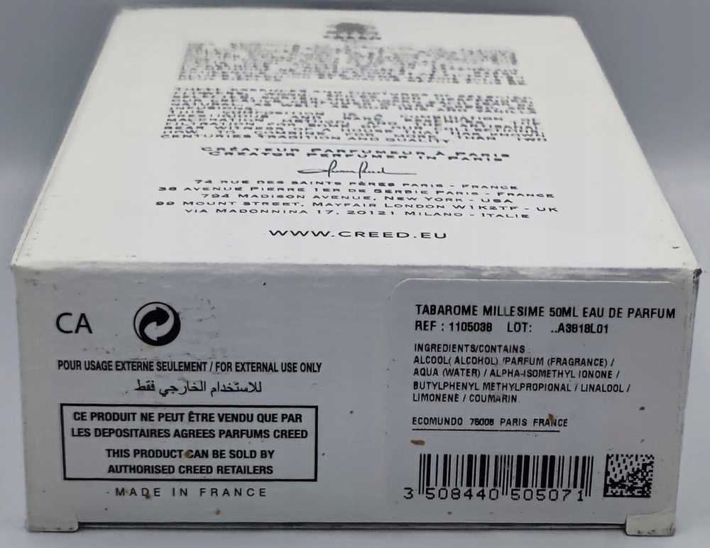 Creed Tabarome Millesime EDP parfumuotas vanduo vyrams, 50 ml