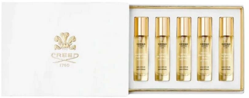 Creed rinkinys: Aventus, Eau De Parfum, moterims, 10 ml + Love in Baltas, Eau De Parfum, moterims, 10 ml + Wind Flowers, Eau De Parfum, moterims, 10 ml + Royal Princess Oud, Eau De Parfum, moterims, 10 ml + Spring Flower, Eau De Parfum, moterims, 10 ml Fo