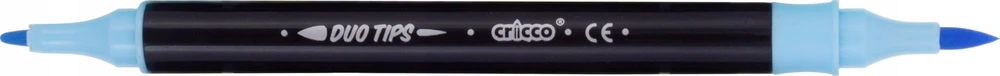Pisaki Pasteliniai Dvipusiai Teptukų Markeriai Cricco 12 spalvų