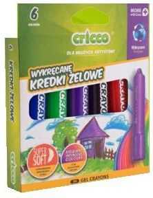 Cricco 3in1 akvarelinės kreidelės, pastelinės, 6 spalvos