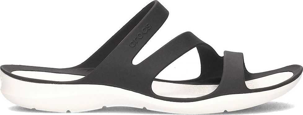 Moteriškos šlepetės Crocs Swiftwater Sandal W juodos ir baltos spalvos 203998 066 (36-37)