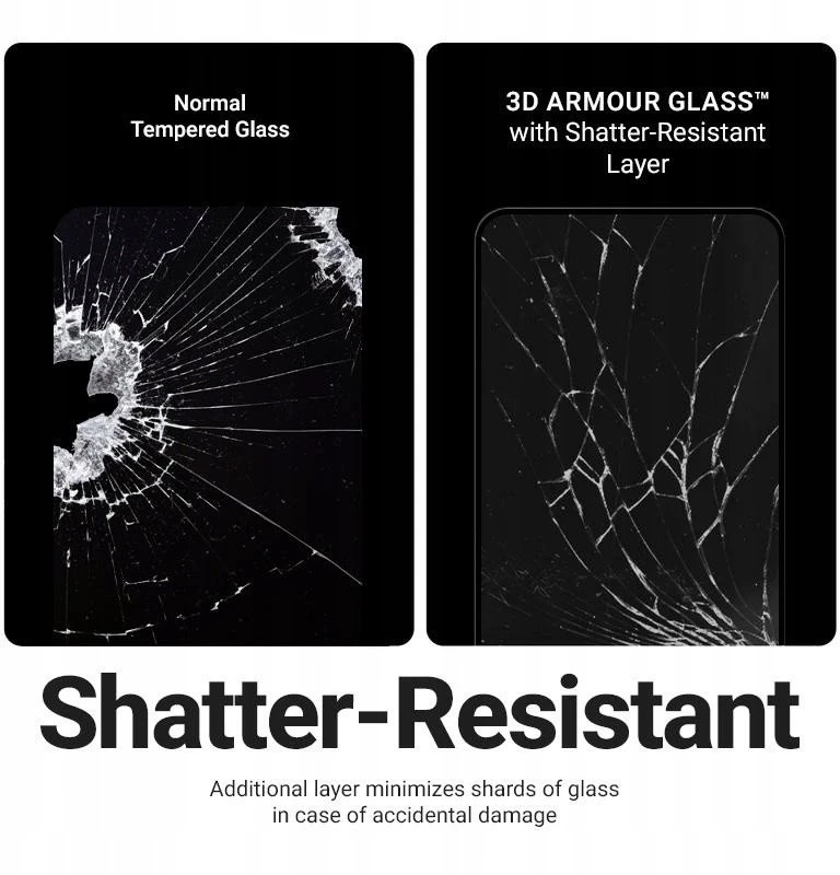 Crong 3D Armour Glass - Apsauginis stiklas Apple iPhone 17 + Installation Frame