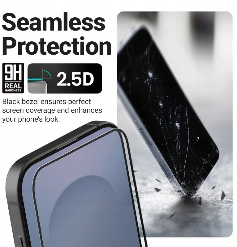 Crong Crong 3D Armour Glass Lite - Hartowane szkło Full Glue do Google Pixel 9 Pro / 10 Pro