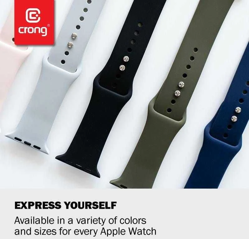 Crong Liquid – apyrankė skirta Apple Watch 38/40/41/42 mm baltas