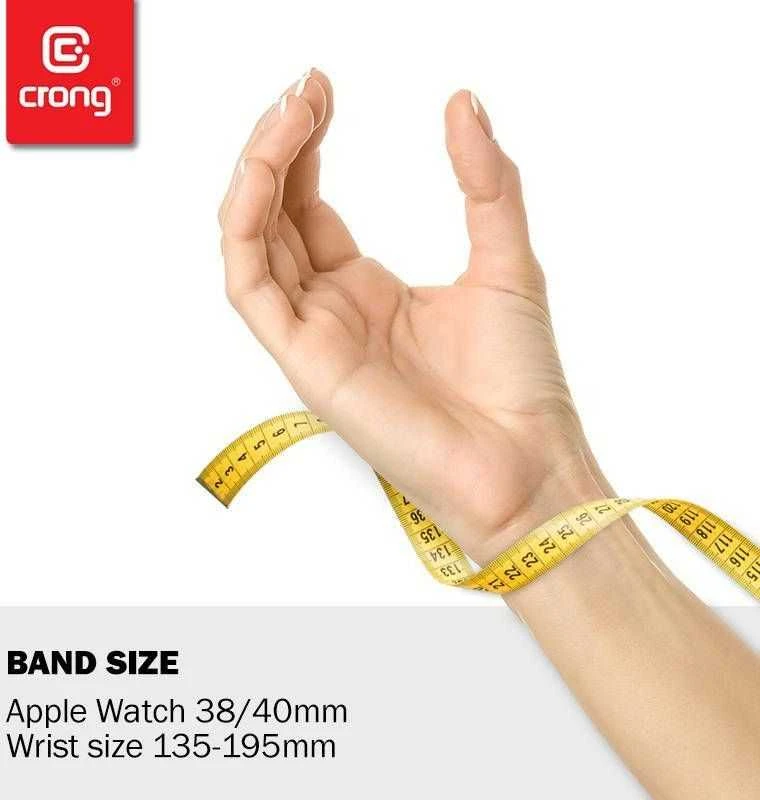 Crong Liquid – apyrankė skirta Apple Watch 38/40/41/42 mm baltas