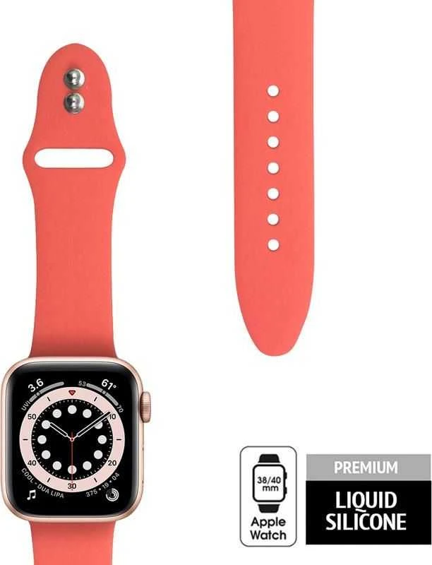 Išmaniojo laikrodžio Apple sportinis dirželis, Koralinės spalvos, 38/40mm