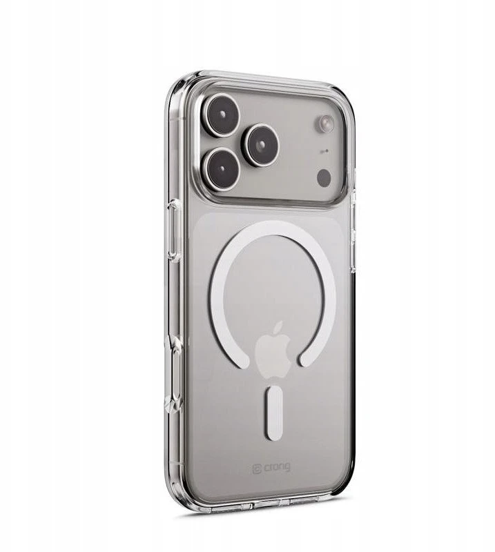 Crong Clear MAG Cover - dėklas MagSafe Apple iPhone 17 Pro, skaidrus