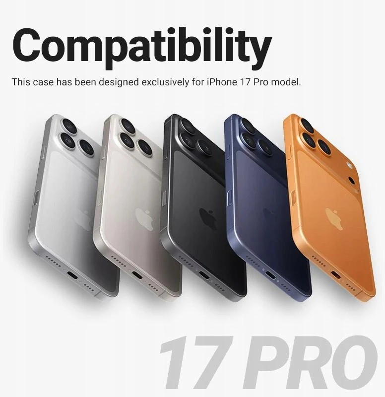 Crong Clear MAG Cover - dėklas MagSafe Apple iPhone 17 Pro, skaidrus
