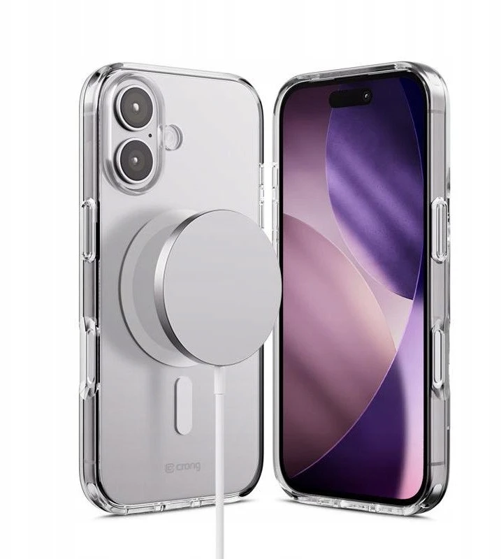 Crong Clear MAG Cover - dėklas MagSafe Apple iPhone 17 permatomas