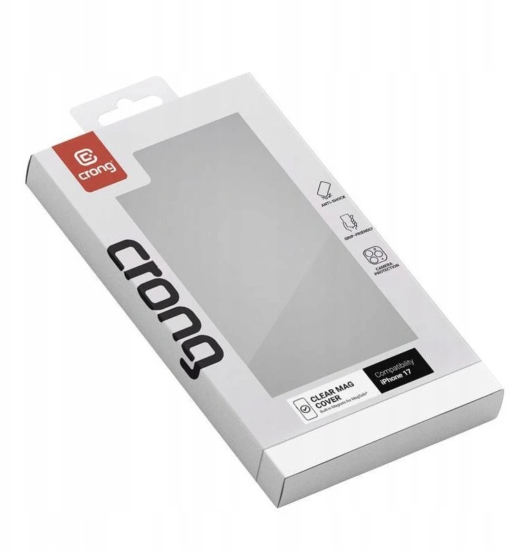 Crong Clear MAG Cover - dėklas MagSafe Apple iPhone 17 permatomas