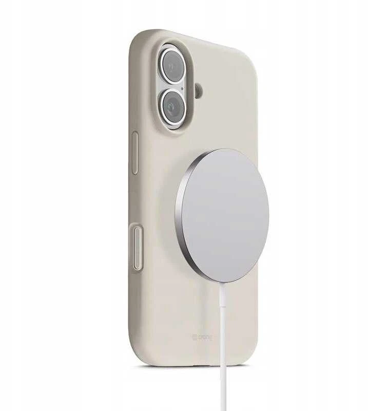 Crong Color Cover Magnetic - dėklas MagSafe Apple iPhone 17 stone beige