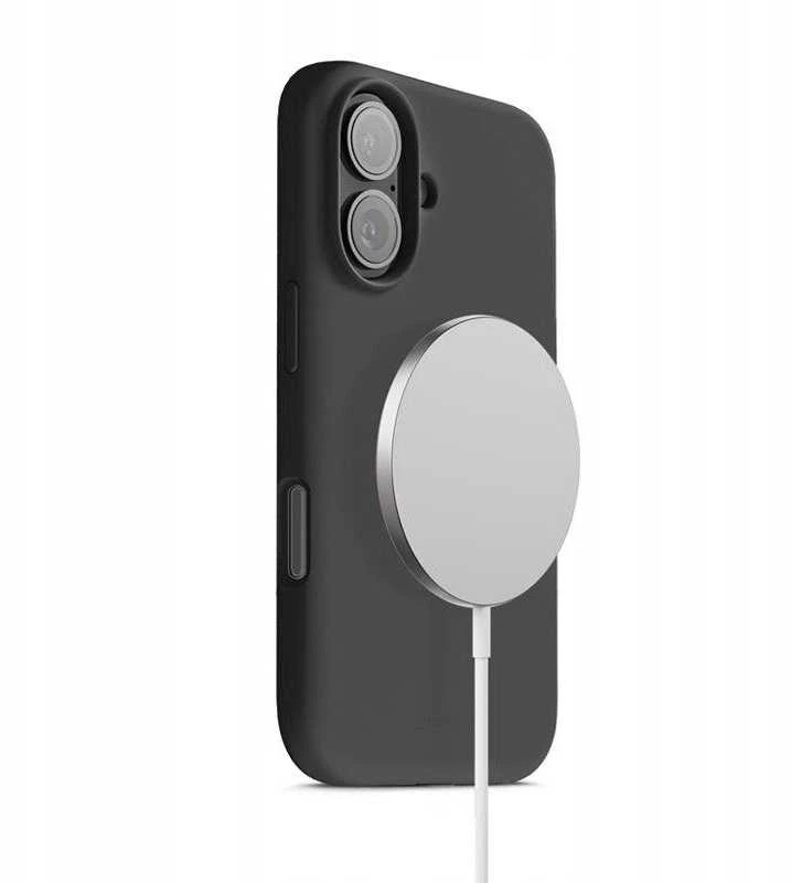 Crong Color Cover Magnetic - dėklas MagSafe Apple iPhone 17 juodas