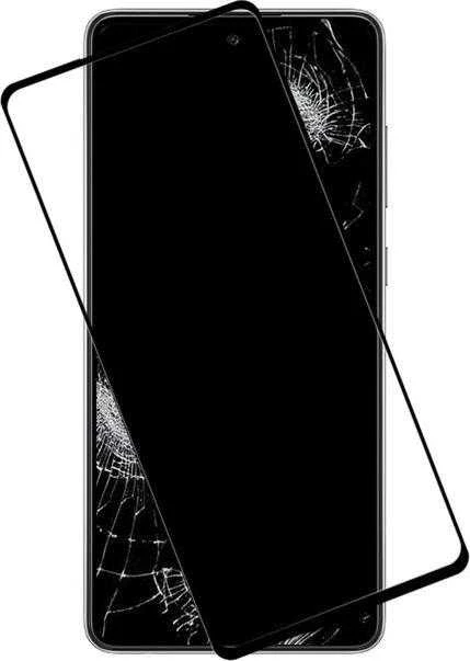 „Crong 7D Nano Flexible Glass“ – viso ekrano apsaugantis hibridinis 9H apsauginis stiklas „Samsung Galaxy A33 5G“ telefonui.