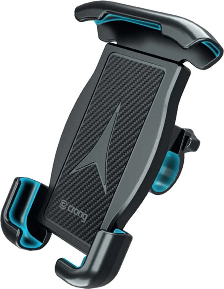 Dviračių ir motociklų telefono laikiklis Crong Bikeclip Enduro, juodas, juoda