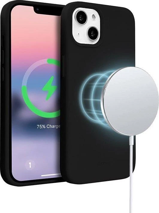 „Crong Color Cover“ magnetinis dėklas, skirtas „iPhone 14 Max“ (juodas)