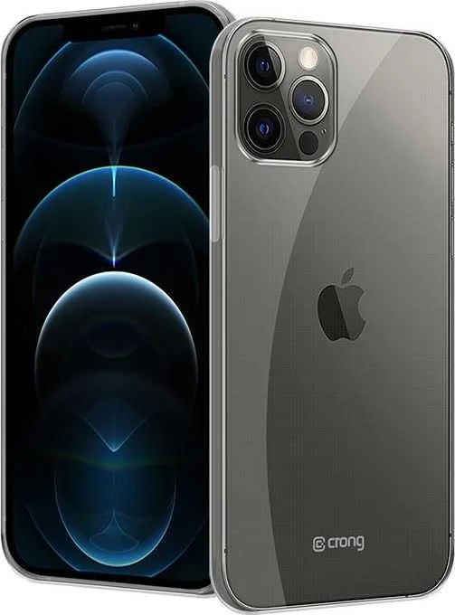 Crong Crystal Slim Cover - Protective dėklas skirtas Apple iPhone 12 / Apple iPhone 12 Pro clear