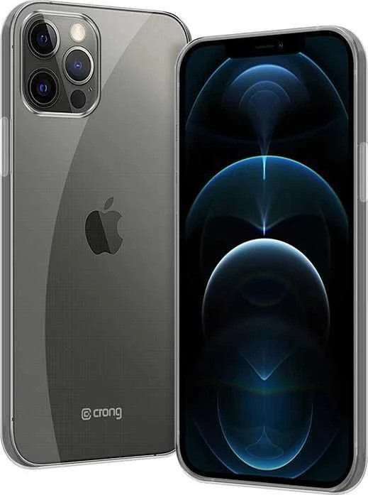 Crong Crystal Slim Cover - Protective dėklas skirtas Apple iPhone 12 / Apple iPhone 12 Pro clear