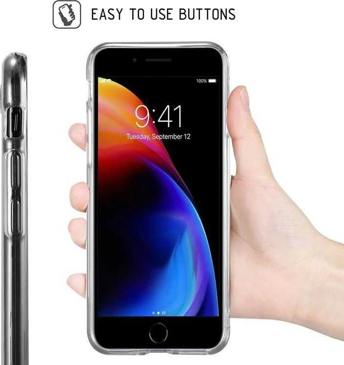 Crong Crystal Slim Cover - Protective dėklas skirtas SE 2020 / Apple iPhone 8 / 7 clear