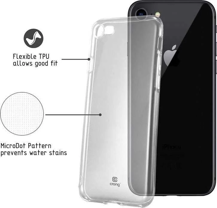 Crong Crystal Slim Cover - Protective dėklas skirtas SE 2020 / Apple iPhone 8 / 7 clear