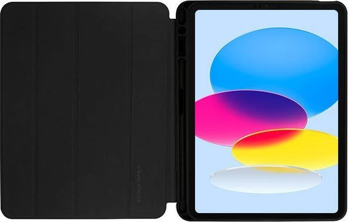 Crong FlexFolio - dėklas skirtas iPad 11" (2025) / iPad 10.9" (2022) with Apple Pieštukas holder (Juodas)