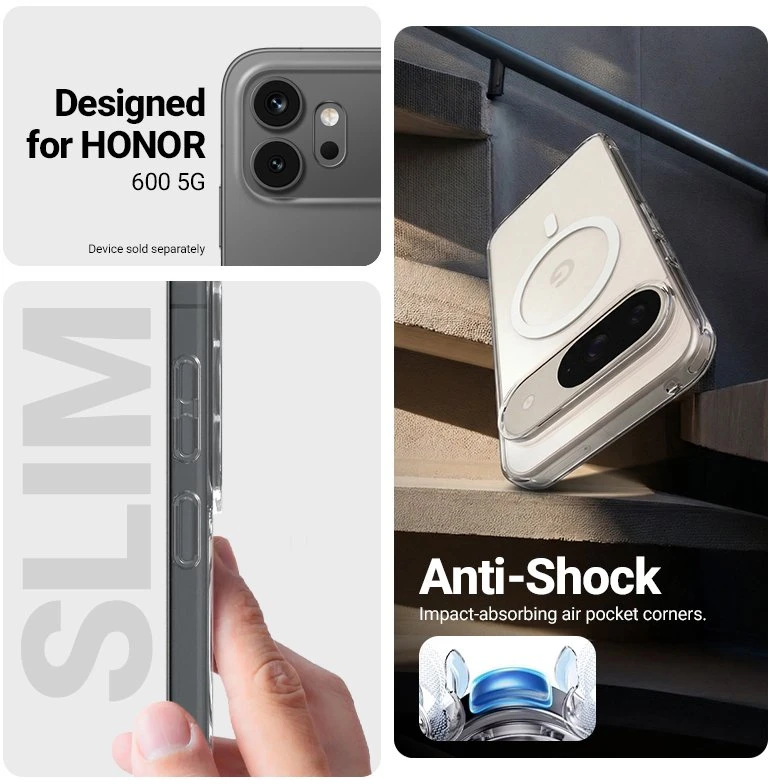Permatomas „MagSafe“ dėklas „Honor 600 5G“, Crong