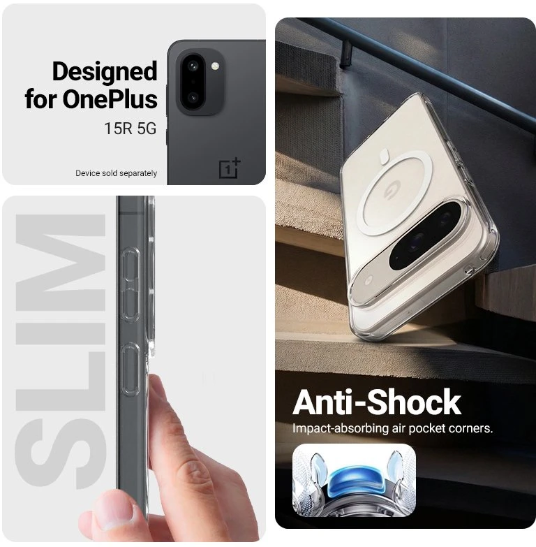 Permatomas dėklas su MagSafe OnePlus 15R, Crong