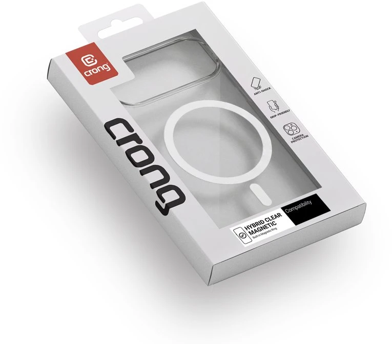 Crong Crong Hybrid Clear Magnetic - Dėklas MagSafe Samsung Galaxy A37 / A36 (permatomas)