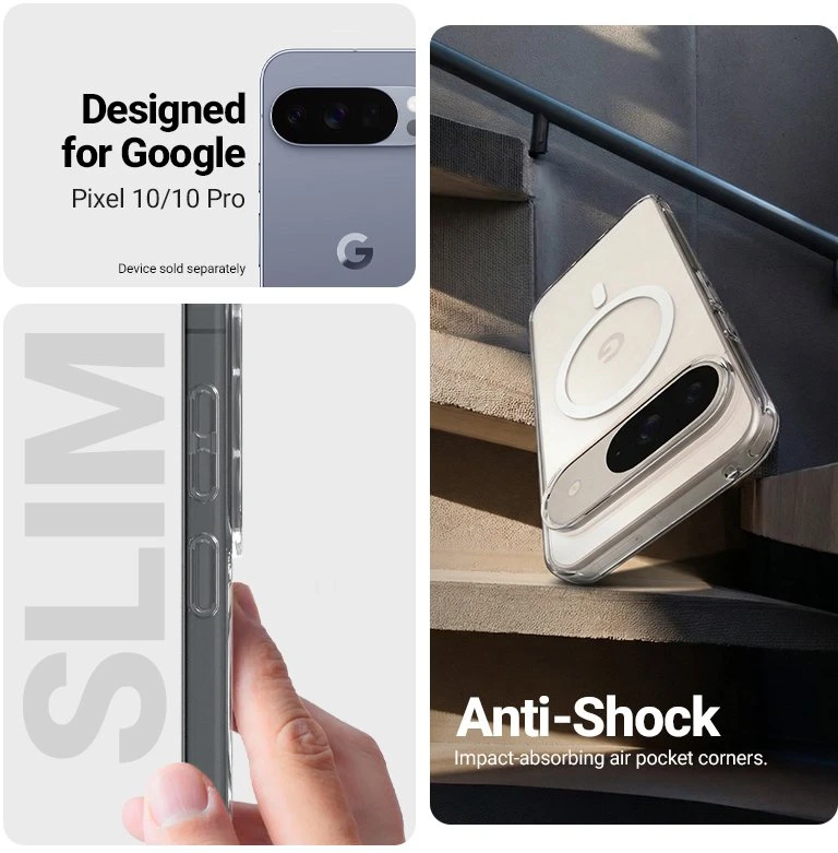 Crong Permatomas MagSafe dėklas Google Pixel 10 / 10 Pro
