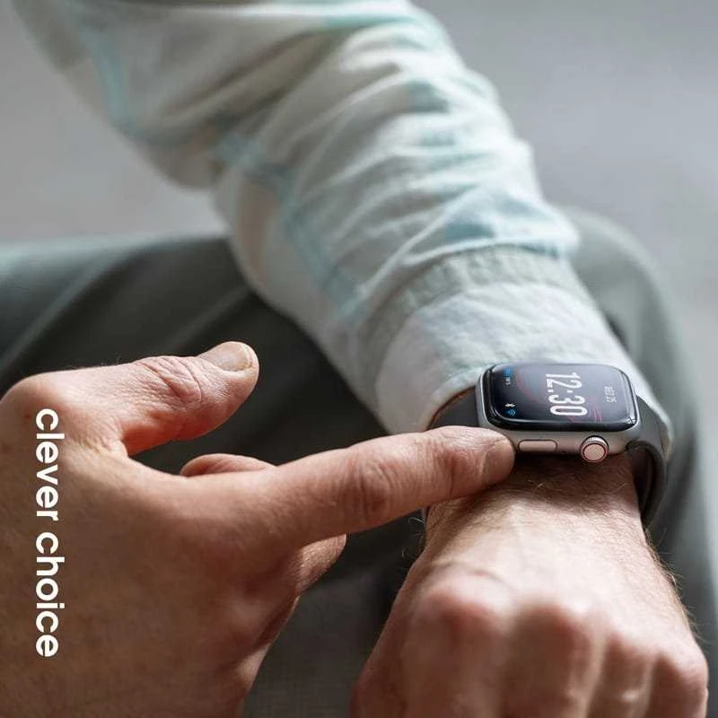 Crong Liquid – apyrankė skirta Apple Watch 44/45/46/49 mm graphite