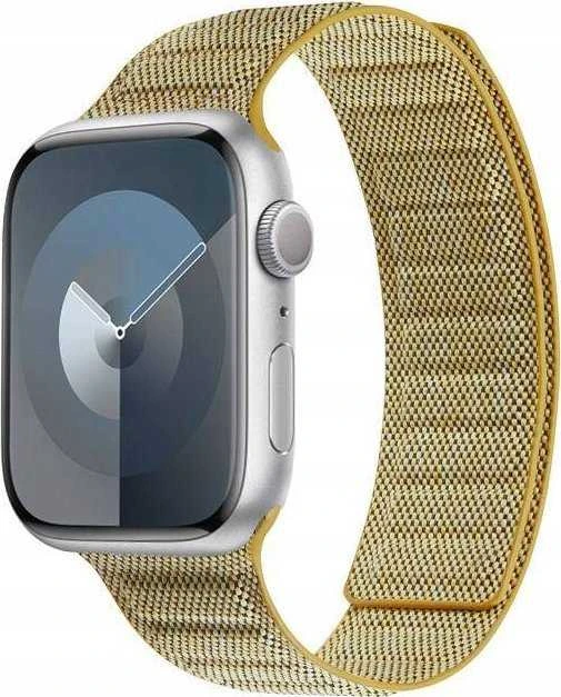 Crong Melange – Magnetic apyrankė skirta Apple Watch 38/40/41/42 mm yellow mélange