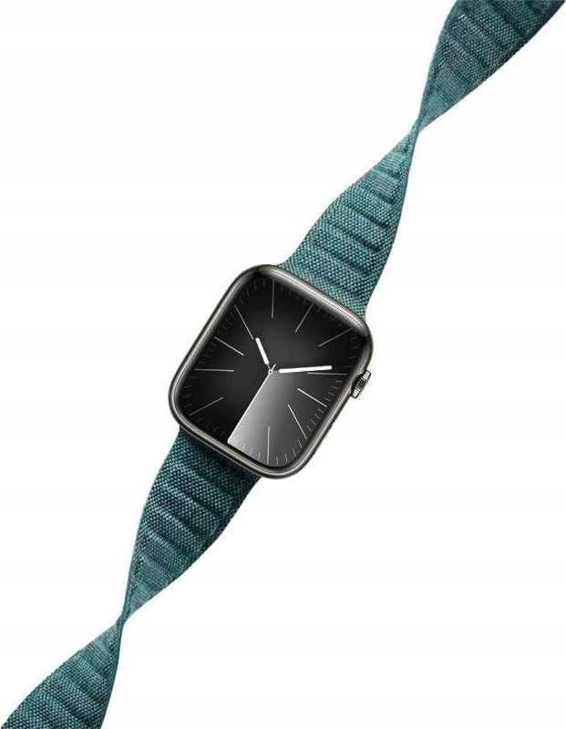 Crong Melange – Magnetic apyrankė skirta Apple Watch 44/45/46/49 mm turquoise mélange