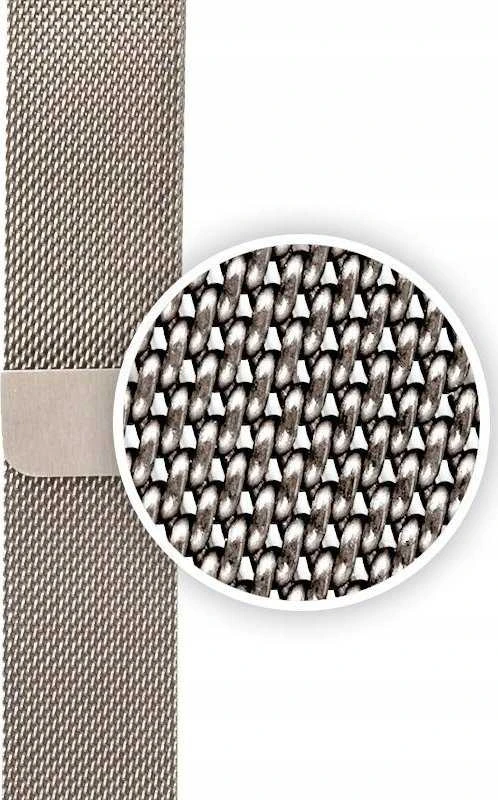 Crong Milano Steel – Nerūdijantis plienas apyrankė skirta Apple Watch 44/45/46/49 mm champagne