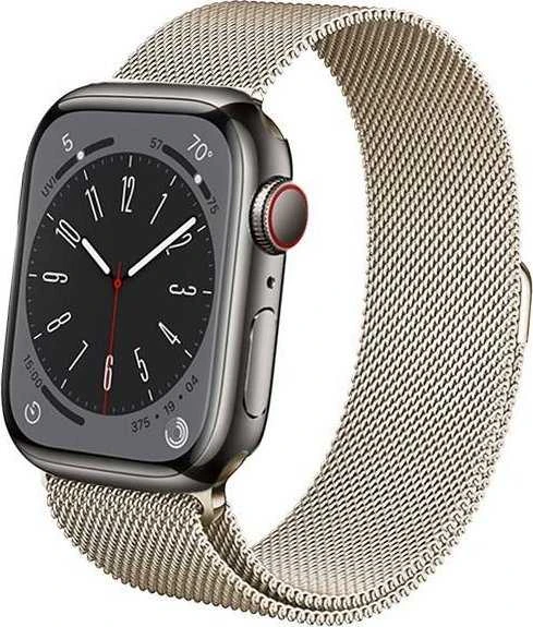 Crong Milano Steel – Nerūdijantis plienas apyrankė skirta Apple Watch 38/40/41/42 mm champagne