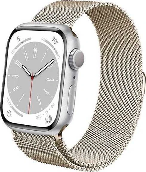 Crong Milano Steel – Nerūdijantis plienas apyrankė skirta Apple Watch 38/40/41/42 mm champagne
