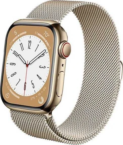 Crong Milano Steel – Nerūdijantis plienas apyrankė skirta Apple Watch 38/40/41/42 mm champagne