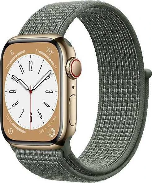 „Crong Nylon“ – sportinis dirželis „Apple Watch“ 44/45/46/49 mm (karinis žalias)