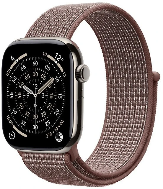 Crong Crong Nylon – Sportinis dirželis Apple Watch 38/40/41/42 mm (Smokey Mauve)