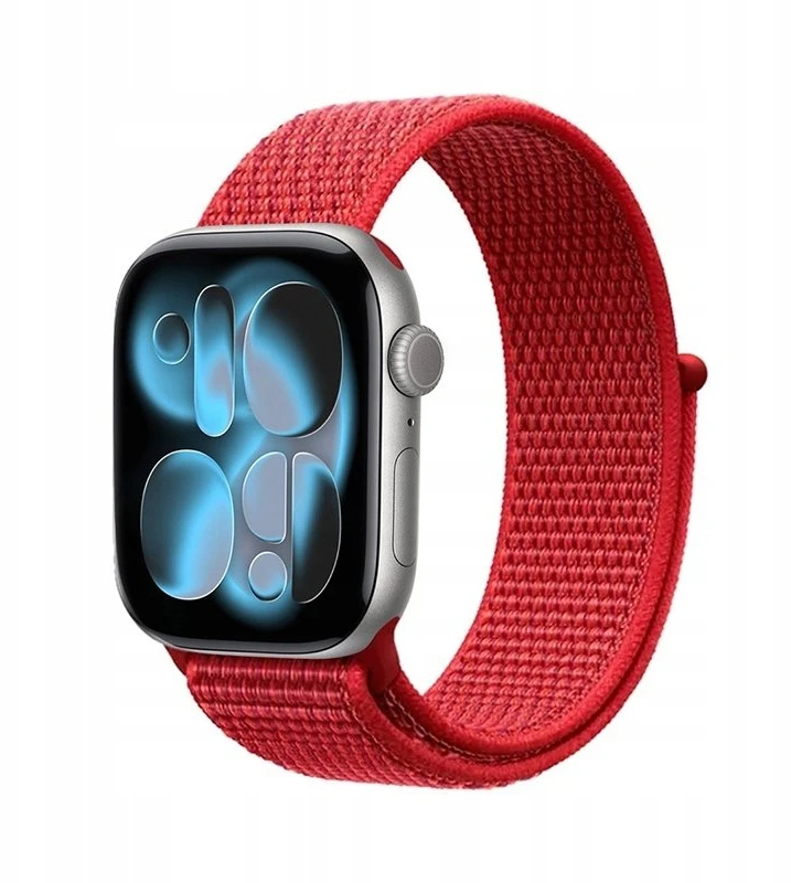 "Crong Crong Nylon – sportinis dirželis Apple Watch 38/40/41/42 mm (Raudona Fusion)"