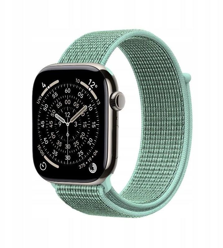 Crong Crong Nylon – Sportinis dirželis Apple Watch 38/40/41/42 mm (Atlantic Žalias)